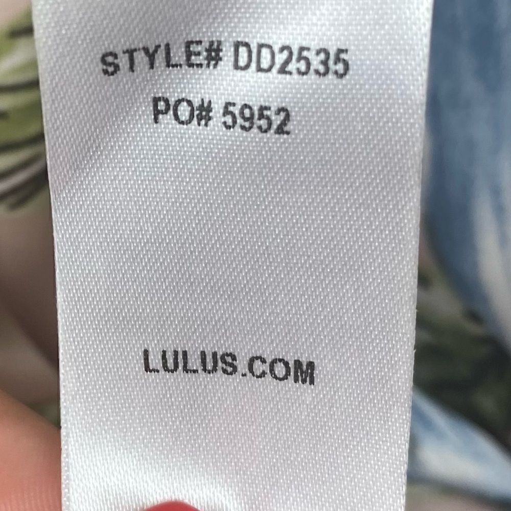 Lulu’s Blush Blue Floral Dress - Picture 2 of 5